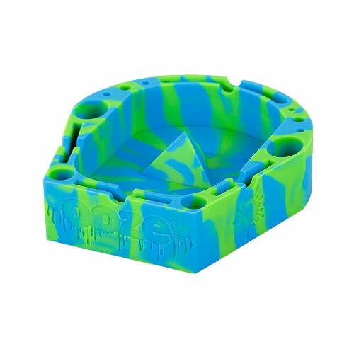 Algopix Similar Product 4 - Ooze Blue/Green Silicone Premium Ashtray