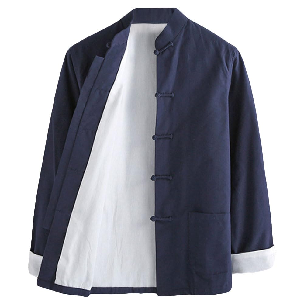 Algopix Similar Product 2 - ZooBoo Mens Martial Arts Kung Fu Jacket