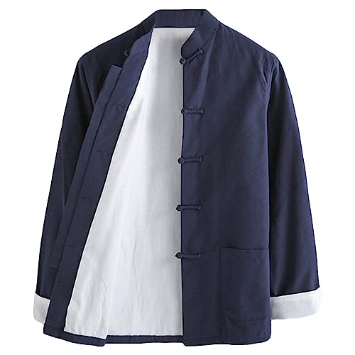 Algopix Similar Product 10 - ZooBoo Mens Martial Arts Kung Fu Jacket