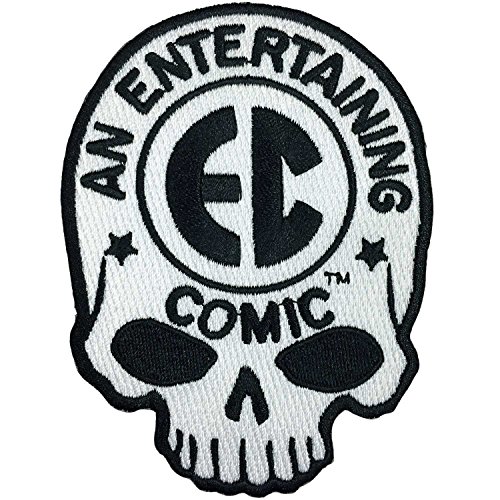 Algopix Similar Product 6 - EC Comics Embroidered Iron On Skull