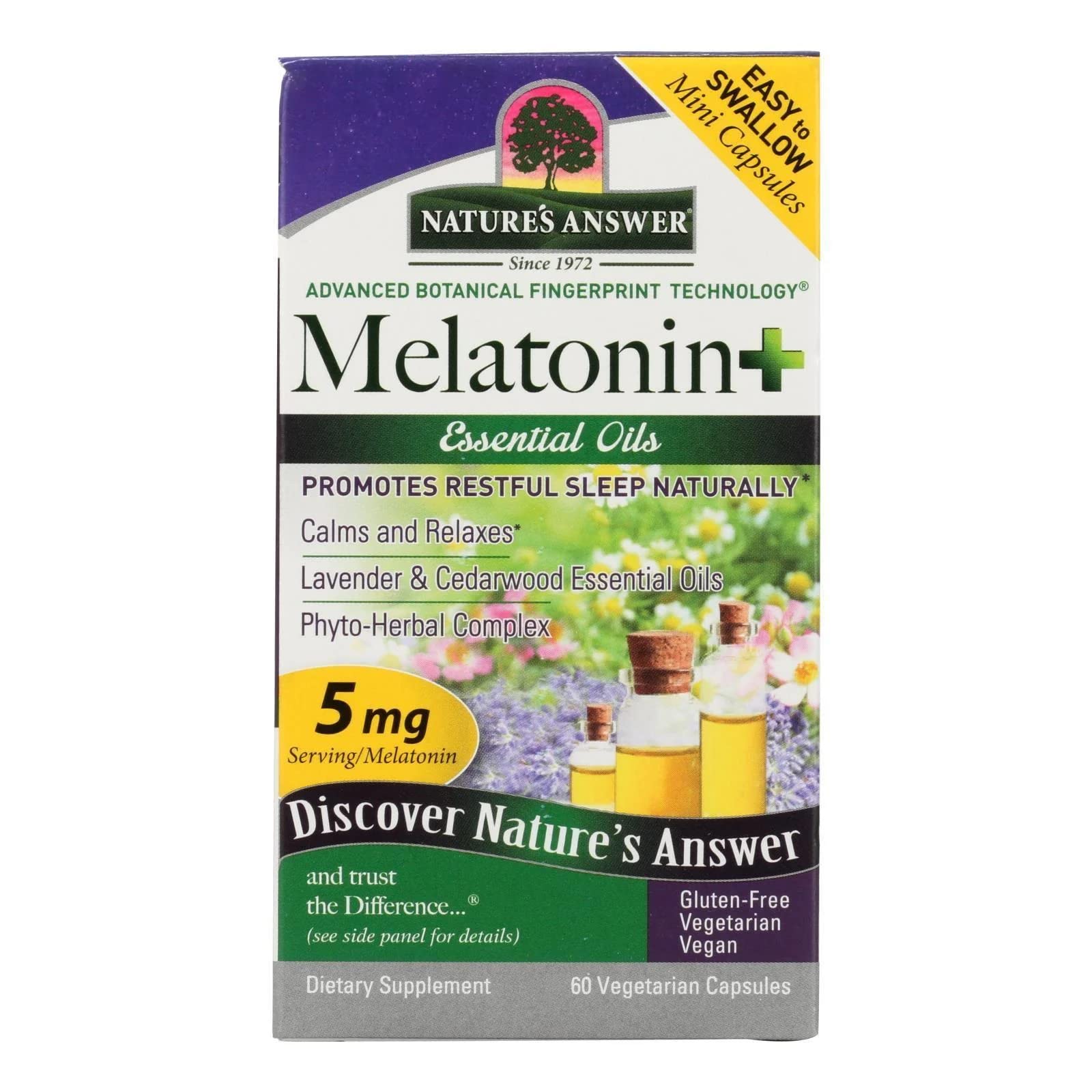 Algopix Similar Product 20 - Natures Answer Melatonin 60 Count