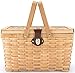 Algopix Similar Product 2 - Picnic Basket Wood Chip Design Red