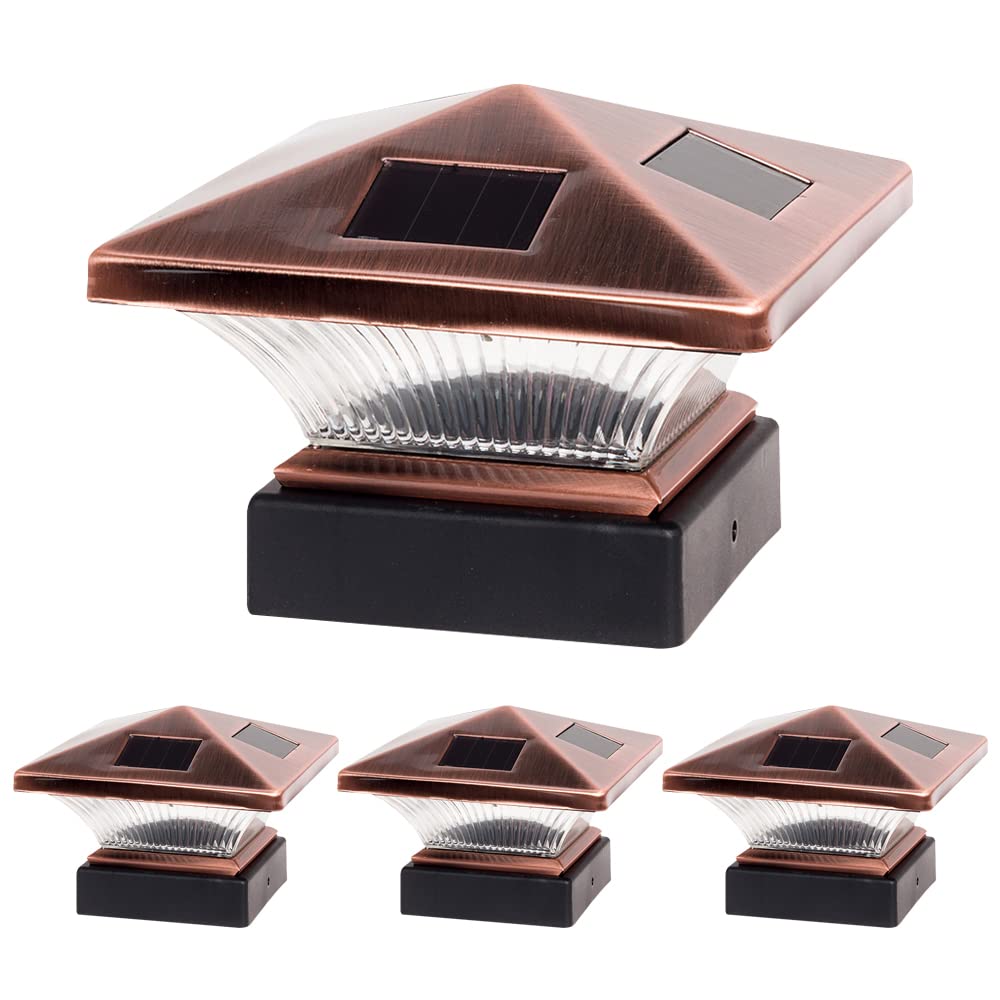 Algopix Similar Product 2 - GreenLighting 4 Pack Siena Solar Post