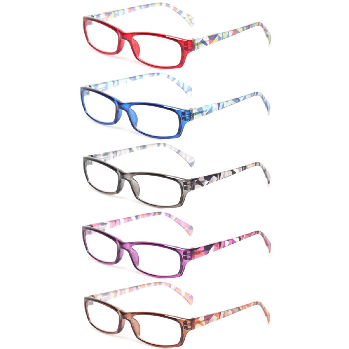 Algopix Similar Product 20 - Reading Glasses 5 Pairs Fashion Ladies