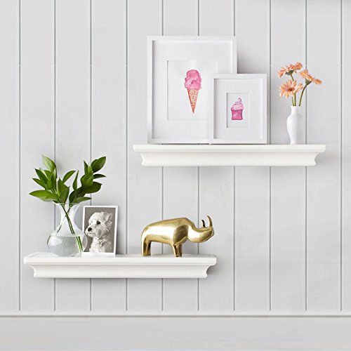 Algopix Similar Product 18 - AHDECOR White Floating Shelves Wall