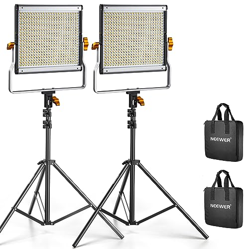 Algopix Similar Product 9 - Neewer 2 Packs Dimmable Bi Color 480