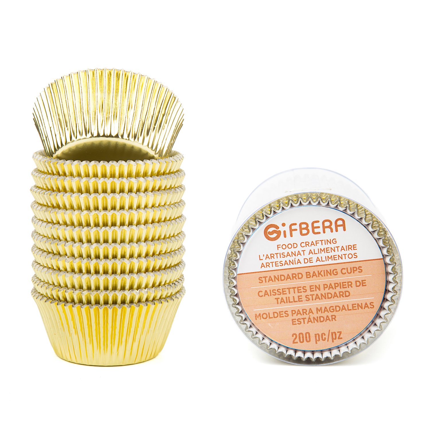 Algopix Similar Product 20 - Gifbera Standard Gold Foil Cupcake
