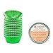 Algopix Similar Product 3 - Gifbera Green Foil Standard Cupcake