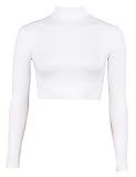 Algopix Similar Product 6 - Turtleneck Midriff White