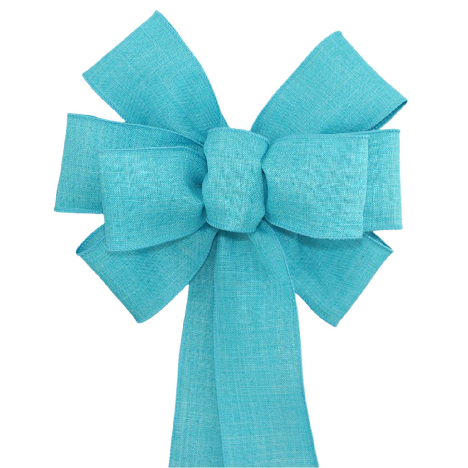 Algopix Similar Product 6 - Turquoise Rustic Wreath Bow  Spring