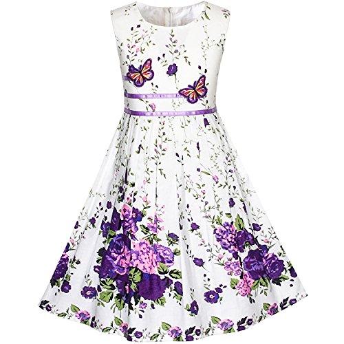 Algopix Similar Product 17 - Sunny Fashion KP15 Girls Dress Purple