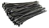Algopix Similar Product 10 - 100 Pack of Black Cable Ties 100mm x