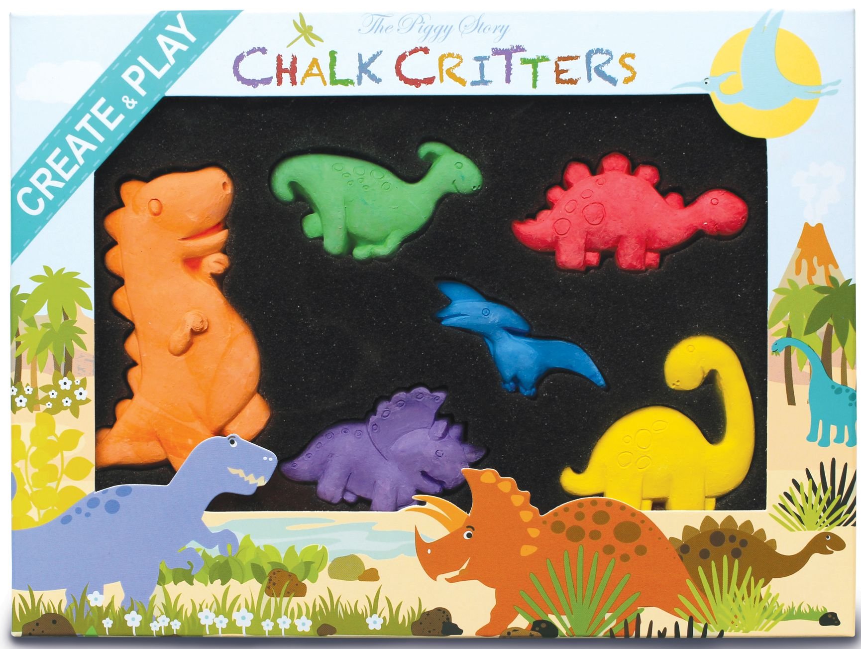 Algopix Similar Product 17 - The Piggy Story Chalk Critters