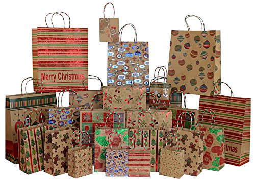 Algopix Similar Product 16 - Iconikal Foil  Glitter Kraft Christmas