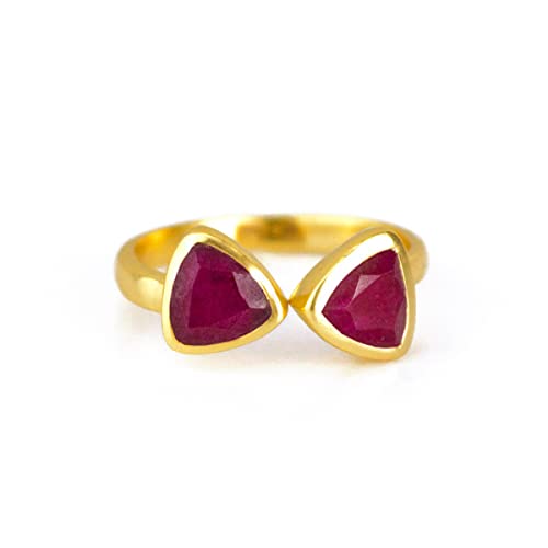 Algopix Similar Product 2 - Adjustable Dyed Ruby Ring July