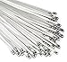 Algopix Similar Product 9 - Metal Zip Ties 118 inch 100pcs 304