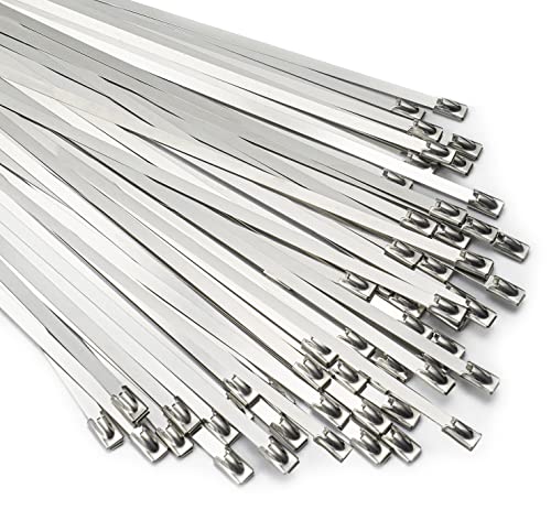 Algopix Similar Product 19 - Metal Zip Ties 118 inch 100pcs 304