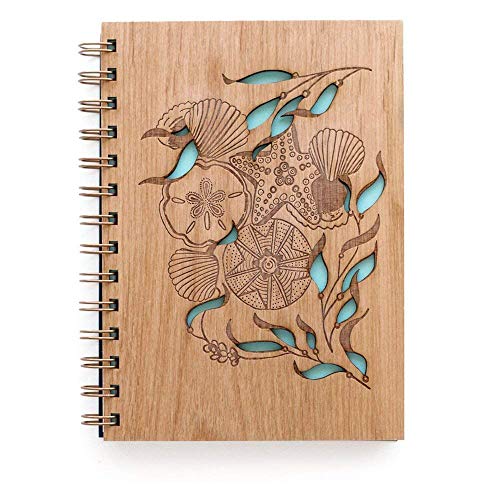 Algopix Similar Product 6 - Tidepools Wood Journal Notebook
