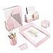 Algopix Similar Product 7 - BLU MONACO Pink Desk Organizer Set for