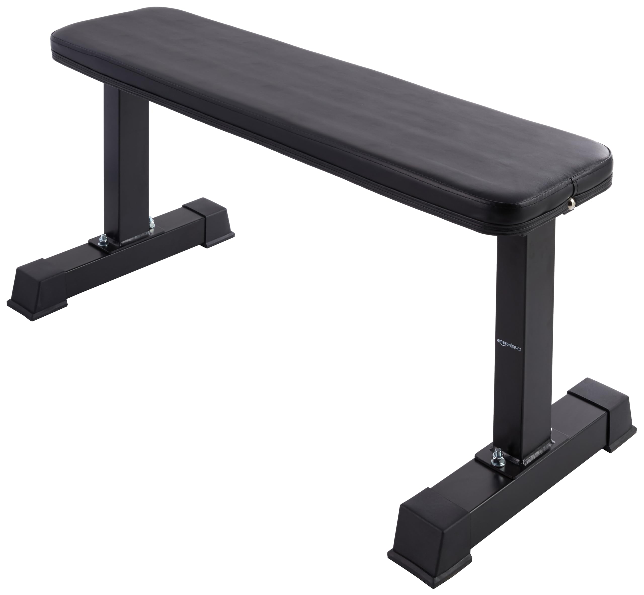 Algopix Similar Product 7 - Amazon Basics Flat Weight Bench, Black