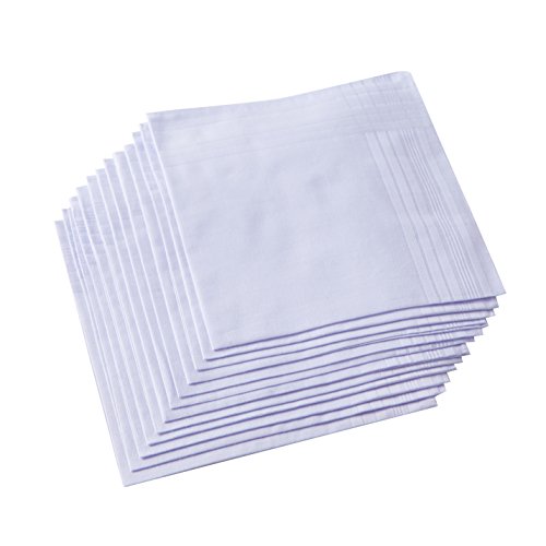 Algopix Similar Product 17 - Ricosky Mens Pure White 100 Cotton