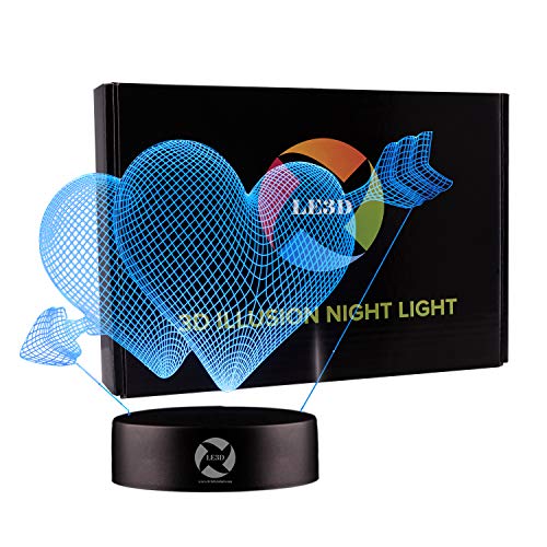 Algopix Similar Product 20 - 3D Optical Illusion Night Light  7 LED