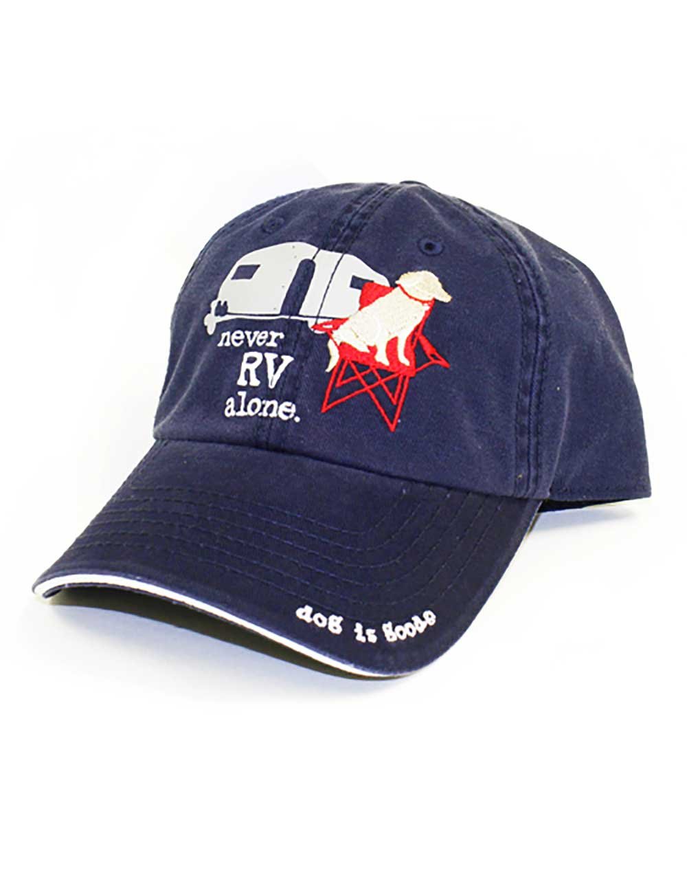 Algopix Similar Product 10 - Dog is Good Unisex Hat: Never RV Alone