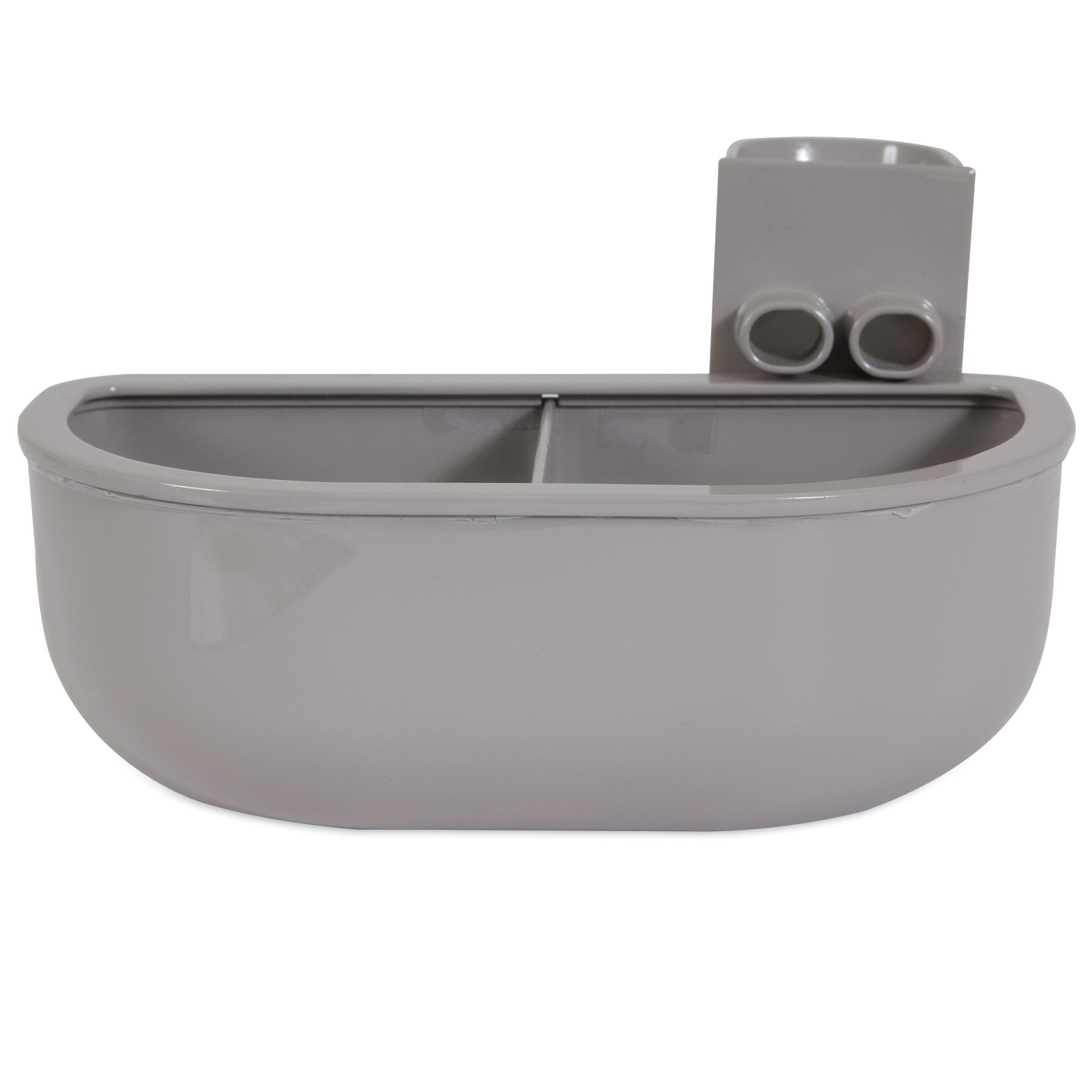 Algopix Similar Product 13 - Petmate Double Diner Kennel Bowl Gray
