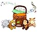 Algopix Similar Product 11 - Talking Plush Jungle Animals Toy Set