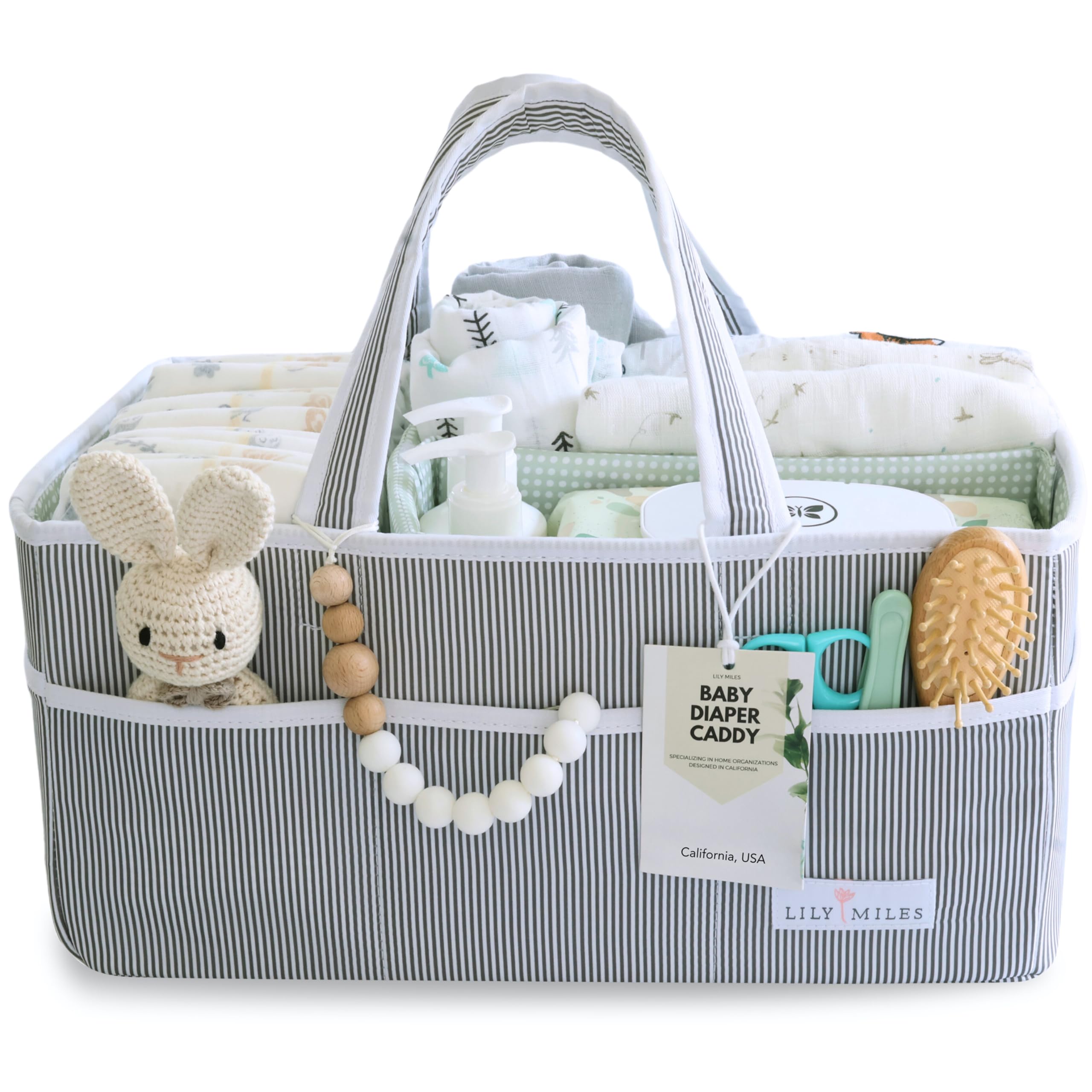 Algopix Similar Product 16 - Lily Miles Baby Diaper Caddy Organizer