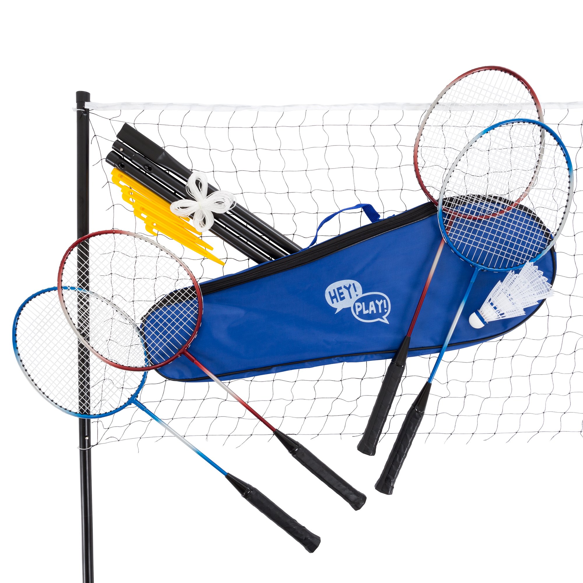 Algopix Similar Product 14 - Hey Play Badminton Set Complete