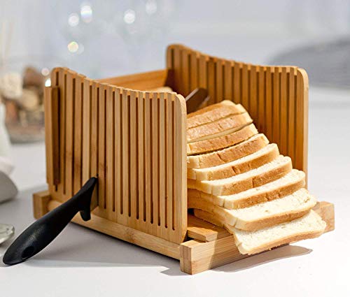 Algopix Similar Product 19 - Homemade Bread Loaf Slicer Bamboo