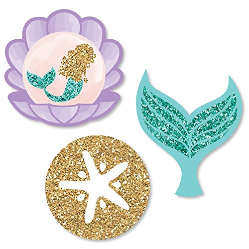 Algopix Similar Product 15 - Big Dot of Happiness Lets Be Mermaids