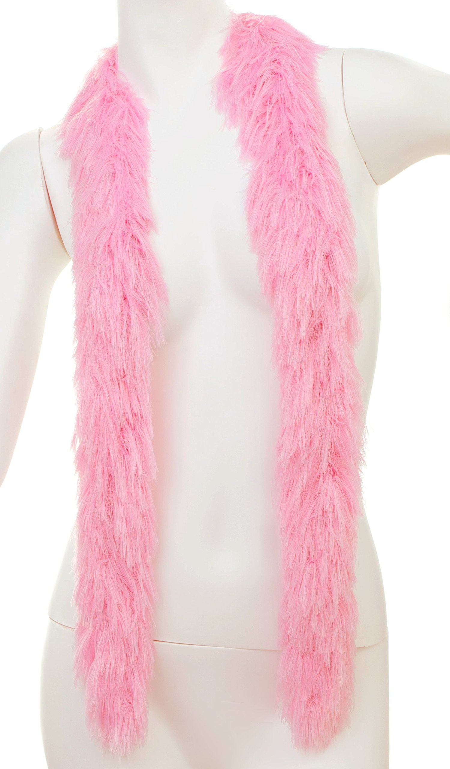 Algopix Similar Product 8 - Faux Fur Featherless Boa Regular Soft