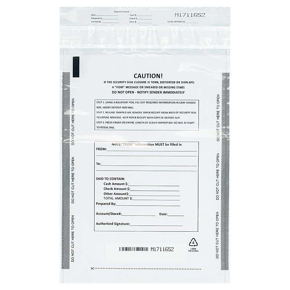 Algopix Similar Product 6 - Belinlen Deposit Bags Security Pocket