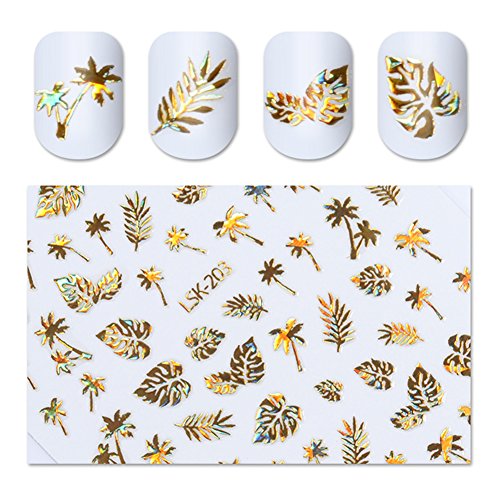 Algopix Similar Product 9 - BORN PRETTY Holographic Gold 3D Nail