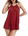 Algopix Similar Product 1 - Women 2 Pieces Babydoll Mesh Sleepwear