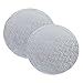 Algopix Similar Product 11 - Crystallove 2pcs Round Sliver Cardboard