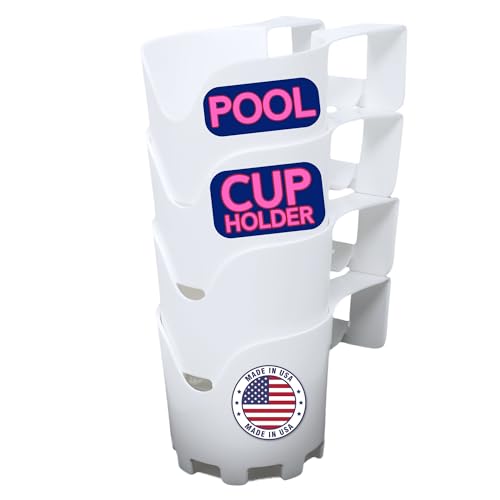 Algopix Similar Product 14 - White Poolside Cup Holder for Above