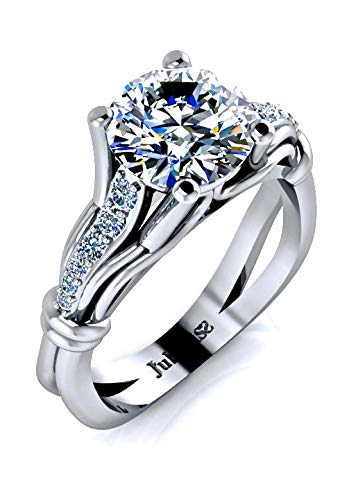 Algopix Similar Product 13 - Round Diamond Engagement Ring 105Ctw
