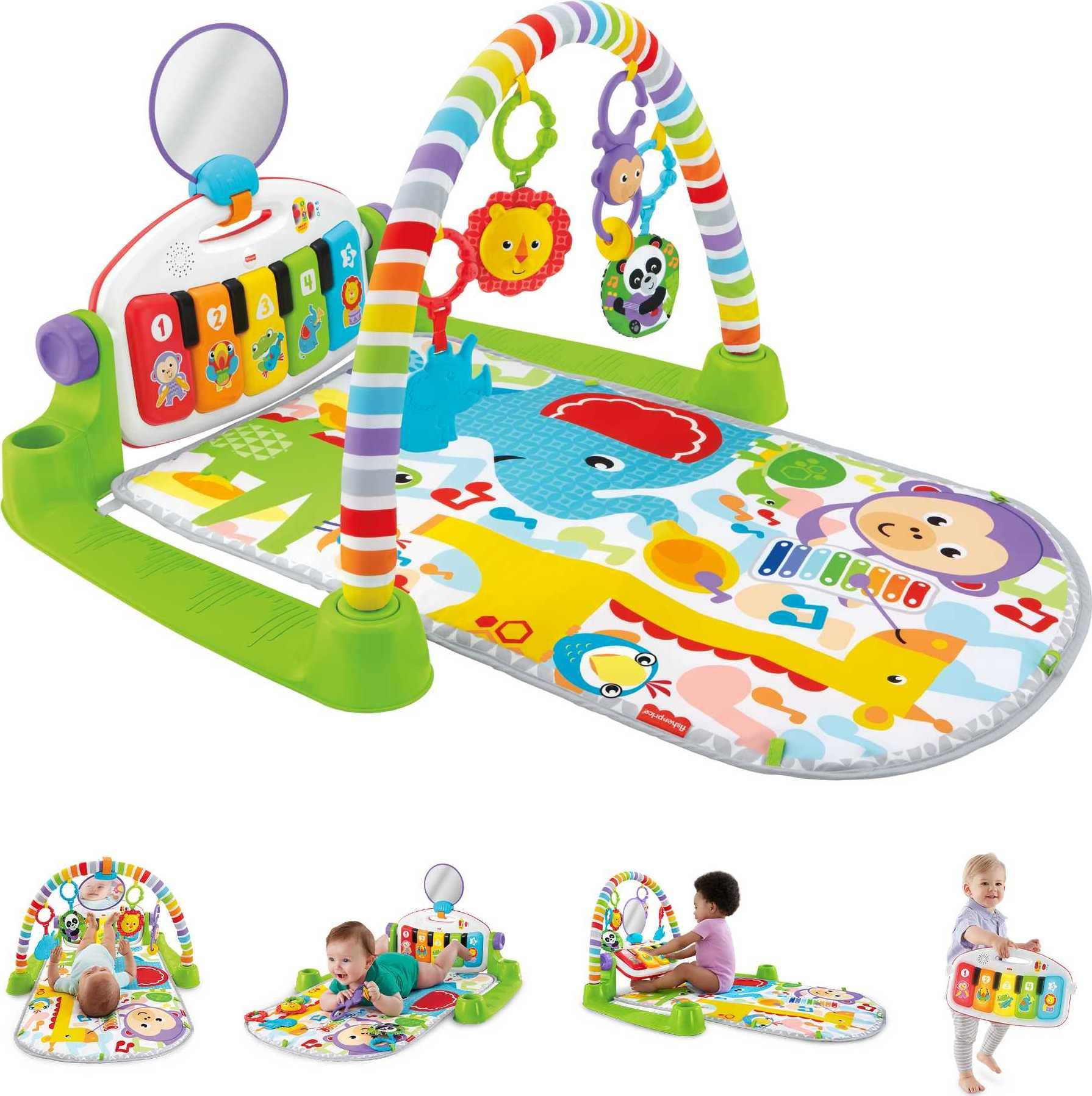 Algopix Similar Product 17 - FisherPrice Baby Gym Newborn Playmat