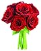Algopix Similar Product 1 - KaBloom  Romantic Red Roses 6 Fresh