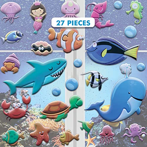 Algopix Similar Product 4 - Under The Sea Ocean Window Clings for