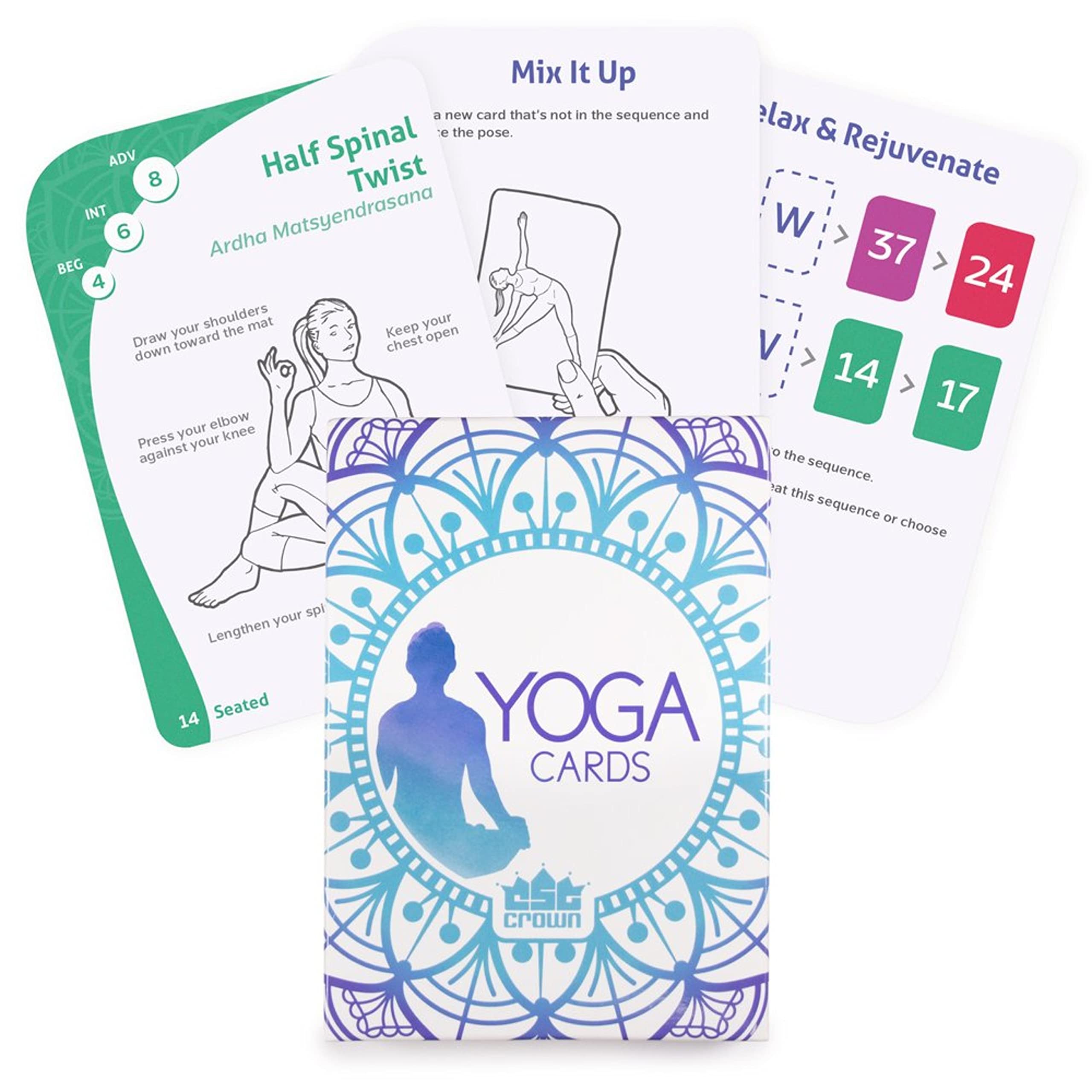 Algopix Similar Product 15 - Yoga Cards  63 Card Deck With Tips 