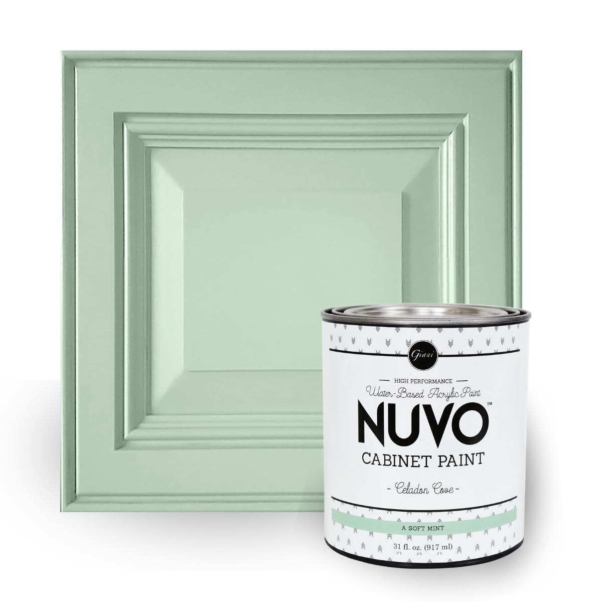 Algopix Similar Product 7 - Nuvo Cabinet Paint, Celadon Cove (Quart)