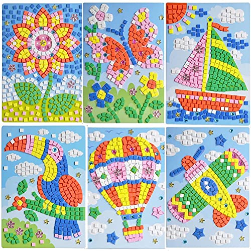Algopix Similar Product 1 - LZHZH Mosaic Sticker Art Sticky DIY