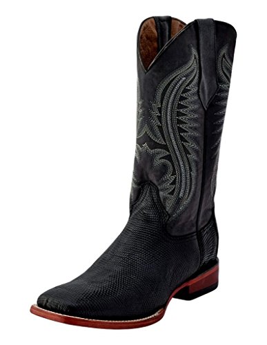 Algopix Similar Product 8 - Ferrini Mens Lizard Belly Black SToe