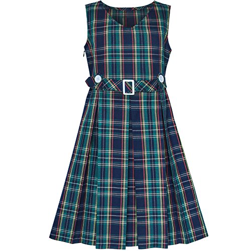 Algopix Similar Product 19 - Sunny Fashion Girls Dress Khaki Button