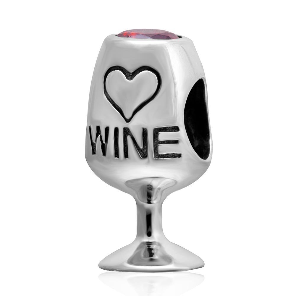 Algopix Similar Product 20 - 925 Sterling Silver Red Wine Lover