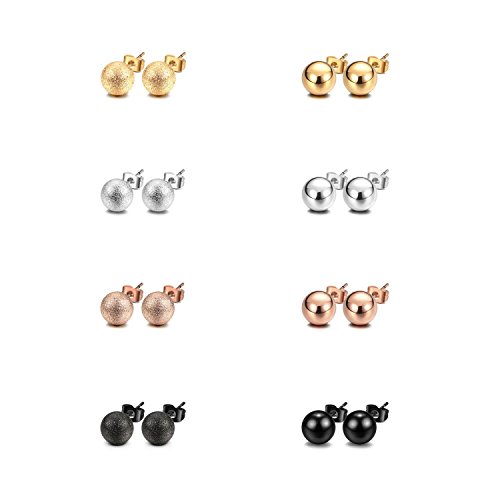 Algopix Similar Product 17 - JewelrieShop Stud Earrings Ball